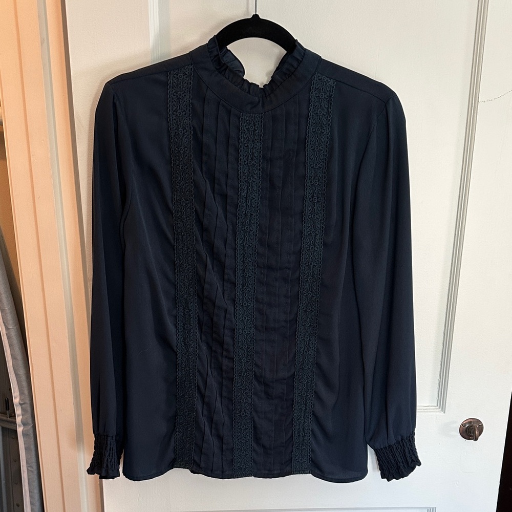 Navy blue blouse